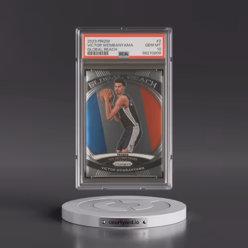 2023 Panini Prizm Global Reach #2 Victor Wembanyama (PSA 10 GEM MINT)