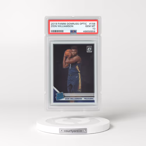 2019 Panini Donruss Optic #158 Zion Williamson (PSA 10 GEM MINT)