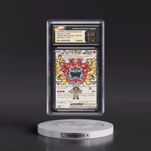 2024 Pokémon Twm EN-Twilight Masquerade #192 Hearthflame Mask Ogerpon EX - Holo Ultra Rare (CGC 10 P