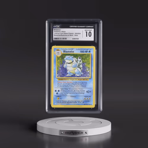 2023 Pokémon Clb-Trading Card Game Classic Blastoise & Suicune EX Deck #003 Blastoise (CGC 10 GEM MI