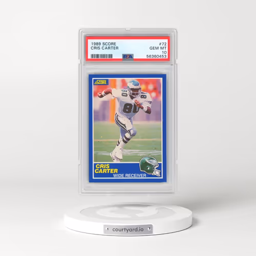 1989 Score #72 Cris Carter (PSA 10 GEM MINT)