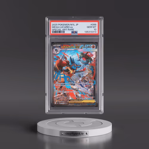 2025 Pokémon M1l-Mega Brave #088 Mega Lucario EX - Holo Special Art Rare (PSA 10 GEM MINT)