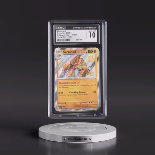 2024 Paldean Fates - PAF EN #178/091 Garganacl - Shiny Rare Holo (CGC 10 GEM MINT)
