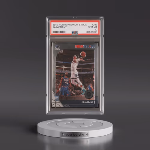 2019 Panini Hoops Premium Stock #259 Ja Morant (PSA 10 GEM MINT)