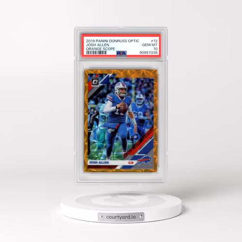 2019 Panini Donruss Optic #12 Josh Allen - Orange Scope (PSA 10 GEM MINT)