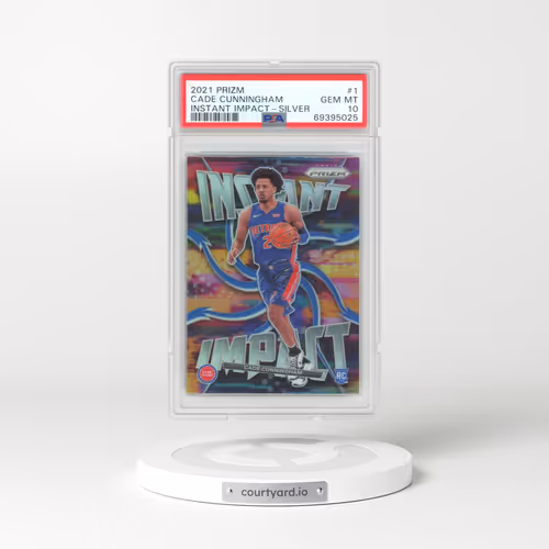 2021 Panini Prizm Instant Impact #1 Cade Cunningham - Silver (PSA 10 GEM MINT)