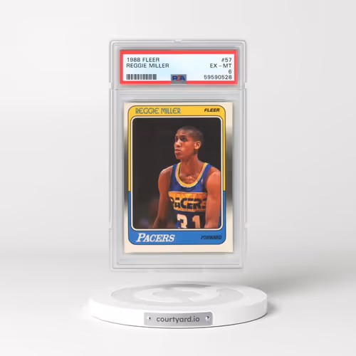 1988 Fleer #57 Reggie Miller (PSA 6 EX-MT)