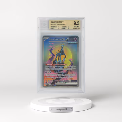 2023 Temporal Forces - TEF EN #206 Iron Crown ex - Special Illustration Rare (BGS 9.5 GEM MINT)