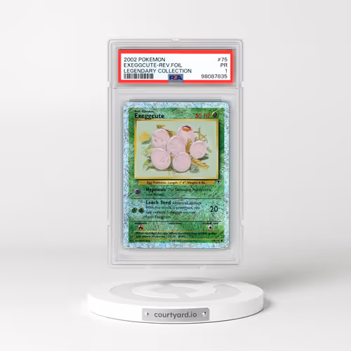 2002 Pokémon Legendary Collection #75 Exeggcute - Reverse Foil (PSA 1 PR)