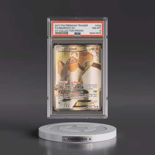 2017 Pokémon Premium Trainer XY Collection Promo #43a Regirock EX - Holo Full Art (PSA 8 NM-MT)