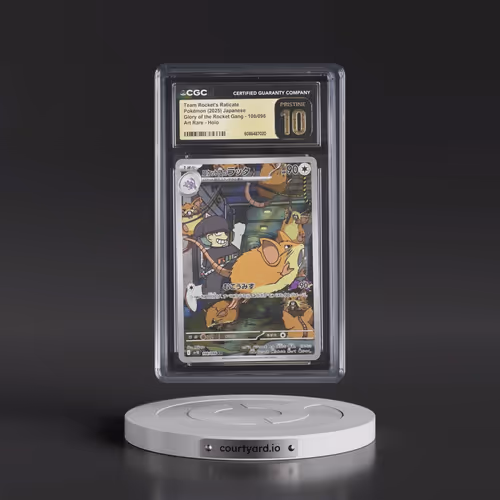 2025 Glory of the Rocket Gang - sv10 #108/098 Team Rocket's Raticate - Art Rare Holo (CGC 10 PRISTIN