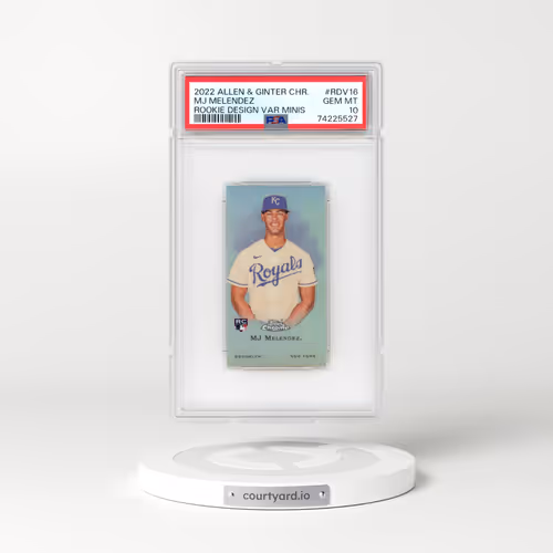 2022 Topps Allen & Ginter Chrome Rookie Design Variation Minis #RDV16 MJ Melendez (PSA 10 GEM MINT)