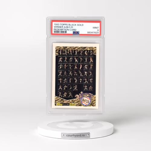 1993 Topps Black Gold Winner A/B/C/D - Redemption Card (PSA 9 MINT)