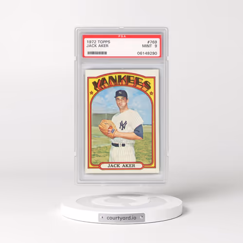 1972 Topps #769 Jack Aker (PSA 9 MINT)
