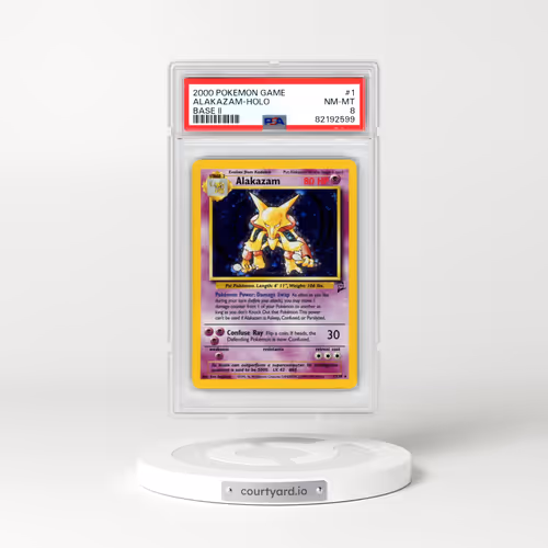 2000 Pokémon Game Base II #1 Alakazam - Holo (PSA 8 NM-MT)