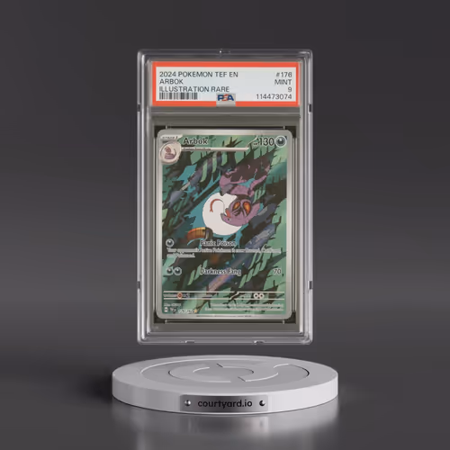 2024 Pokémon Tef EN-Temporal Forces #176 Arbok - Illustration Rare (PSA 9 MINT)