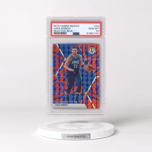 2019 Panini Mosaic #44 Luka Doncic - Reactive Blue (PSA 10 GEM MINT)