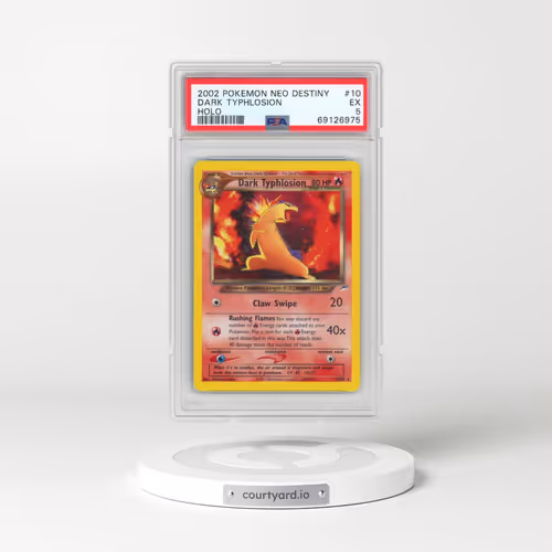 2002 Pokémon Neo Destiny #10 Dark Typhlosion - Holo (PSA 5 EX)