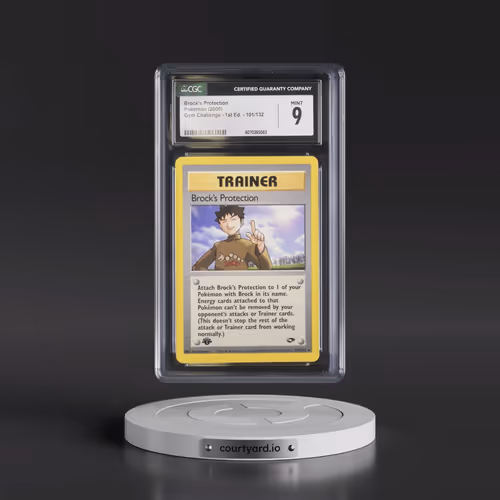 2000 Gym Challenge #101/132 Brock's Protection - 1st Edition 1st Edition (CGC 9 MINT)