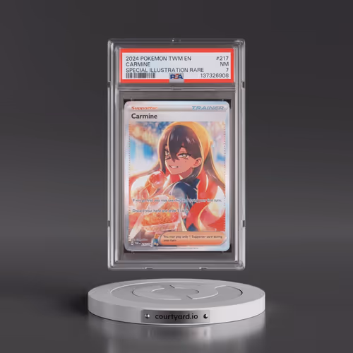 2024 Pokémon Twm EN-Twilight Masquerade #217 Carmine - Special Illustration Rare (PSA 7 NM)