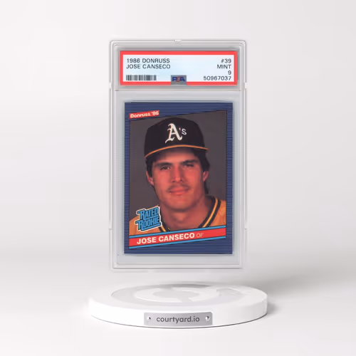 1986 Donruss #39 Jose Canseco (PSA 9 MINT)