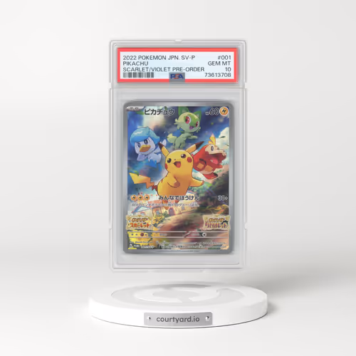 2022 Pokémon SV Promo #001 Pikachu - Scarlet & Violet Pre-Order (PSA 10 GEM MINT)