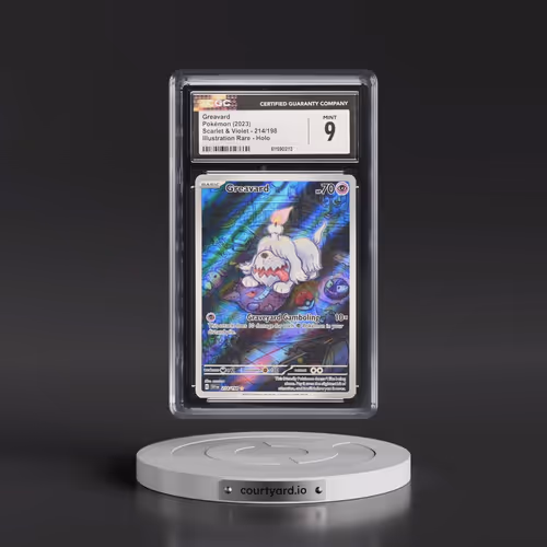 2023 Scarlet & Violet #214/198 Greavard - Illustration Rare Holo (CGC 9 MINT)