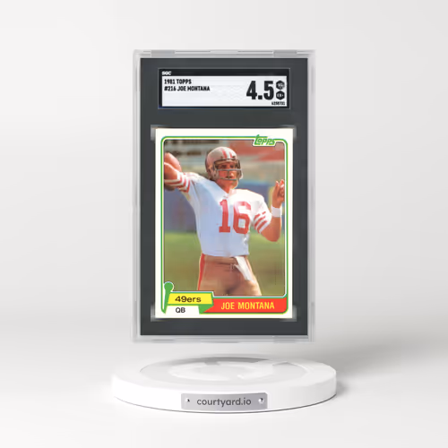 1981 Topps #216 Joe Montana (SGC 4.5 VG-EX+)