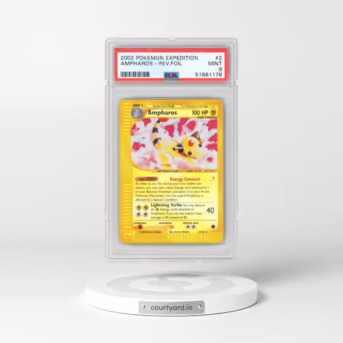 2002 Pokémon Expedition #2 Ampharos - Reverse Foil (PSA 9 MINT)