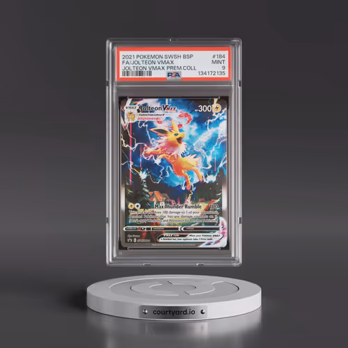 2021 Pokémon Swsh Black Star Promo #184 Jolteon Vmax - Full Art Jolteon Vmax Premium Collection (PSA