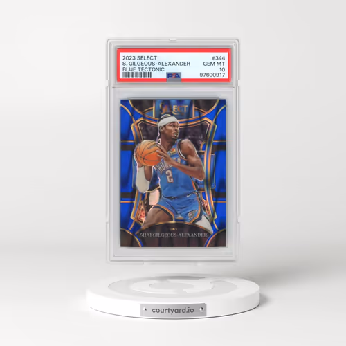 2023 Panini Select #344 Shai Gilgeous-Alexander - Blue Tectonic (PSA 10 GEM MINT)