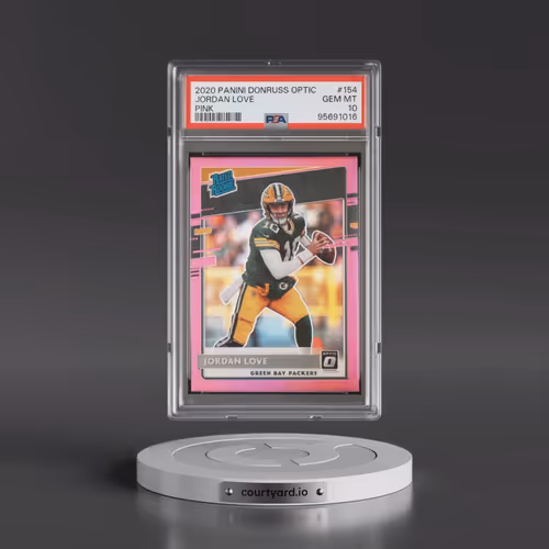 2020 Panini Donruss Optic #154 Jordan Love - Pink (PSA 10 GEM MINT)