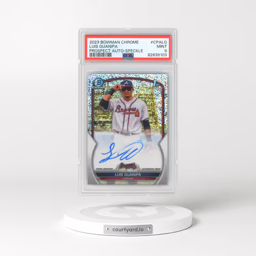 2023 Bowman Chrome Prospect Autographs #CPALG Luis Guanipa - Speckle Refractor (PSA 9 MINT)