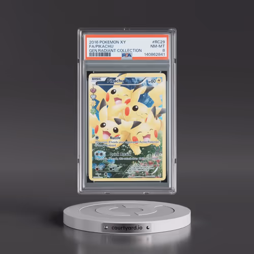 2016 Pokémon XY Generations Radiant Collection #RC29 Pikachu - Full Art (PSA 8 NM-MT)