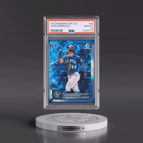 2022 Bowman Chrome Sapphire Edition #48 Julio Rodriguez (PSA 10 GEM MINT)