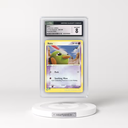 2003 EX Sandstorm (2003 Copyright, w/ "e" Symbol) #69/100 Natu - Reverse Holo (CGC 8 NM-MT)