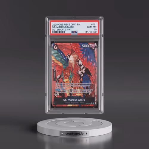 2025 One Piece OP13-Carrying on His Will #091 St. Marcus Mars - Alternate Art (PSA 10 GEM MINT)