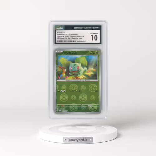 2022 Scarlet & Violet Promos #059/SV-P Bulbasaur - Reverse Holo 151 Card File Set Poke Ball (CGC 10 GEM MINT)