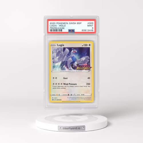 2017 Black Star Promos - Sword & Shield #069 Lugia - Vivid Voltage Prerelease Promo Holo (PSA 9 MINT)