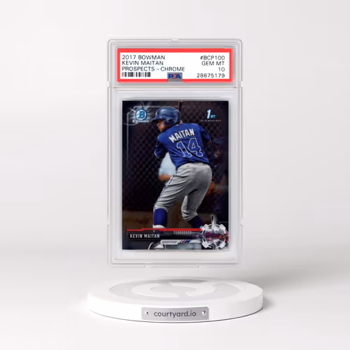2017 Bowman Prospects #BCP100 Kevin Maitan - Chrome (PSA 10 GEM MINT)