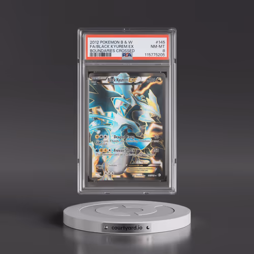 2012 Pokémon Black & White Boundaries Crossed #145 Black Kyurem EX - Holo Full Art (PSA 8 NM-MT)