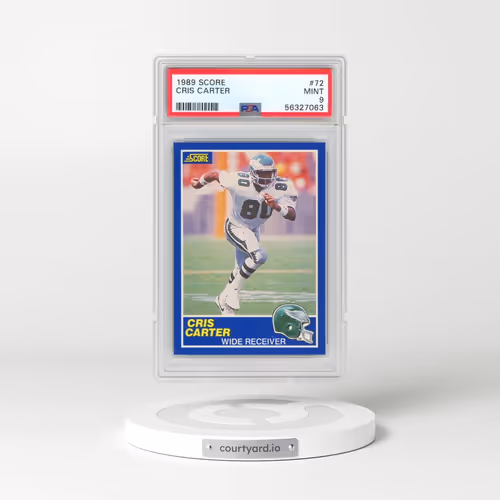 1989 Score #72 Cris Carter (PSA 9 MINT)