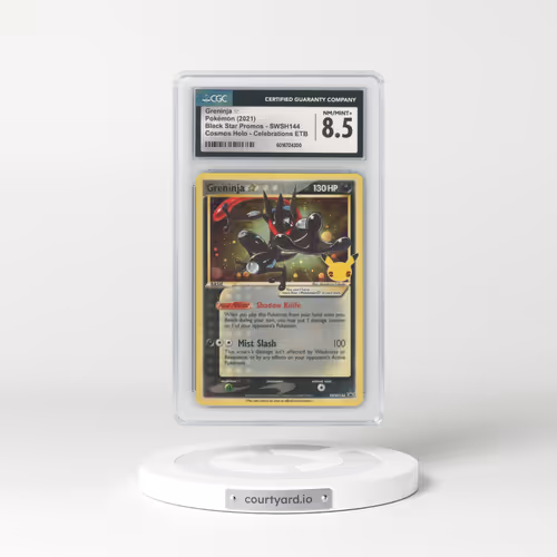2017 Black Star Promos - Sword & Shield #SWSH144 Greninja ☆ - Cosmos Holo Celebrations ETB (CGC 8.5 NM-MT+)