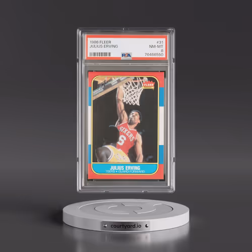 1986 Fleer #31 Julius Erving (PSA 8 NM-MT)