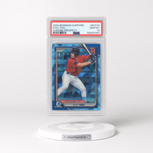 2024 Bowman Sapphire Edition Chrome Prospects #BCP48 Kyle Teel (PSA 10 GEM MINT)