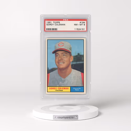 1961 Topps #194 Gordy Coleman (PSA 8 NM-MT)