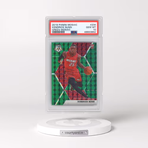 2019 Panini Mosaic #234 Kendrick Nunn - Green Mosaic (PSA 10 GEM MINT)