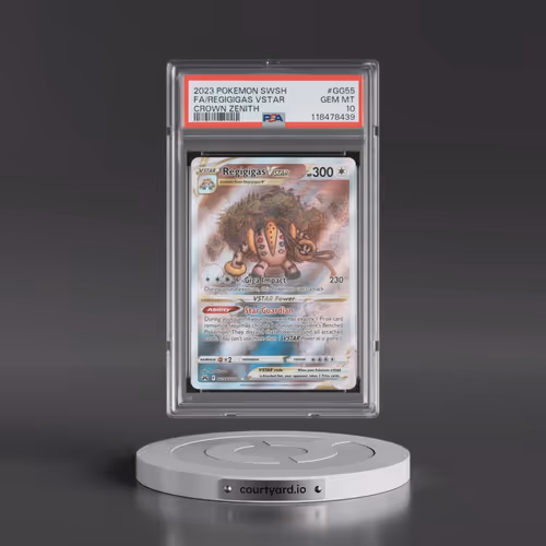 2023 Pokémon Sword and Shield Crown Zenith #GG55 Regigigas Vstar - Full Art (PSA 10 GEM MINT)