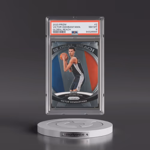 2023 Panini Prizm Global Reach #2 Victor Wembanyama (PSA 8 NM-MT)