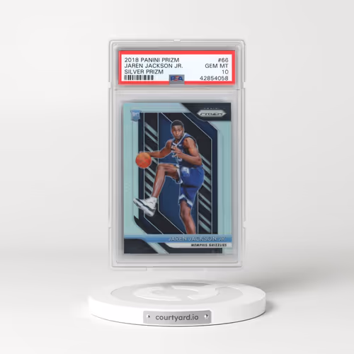 2018 Panini Prizm #66 Jaren Jackson Jr. - Silver Prizm (PSA 10 GEM MINT)